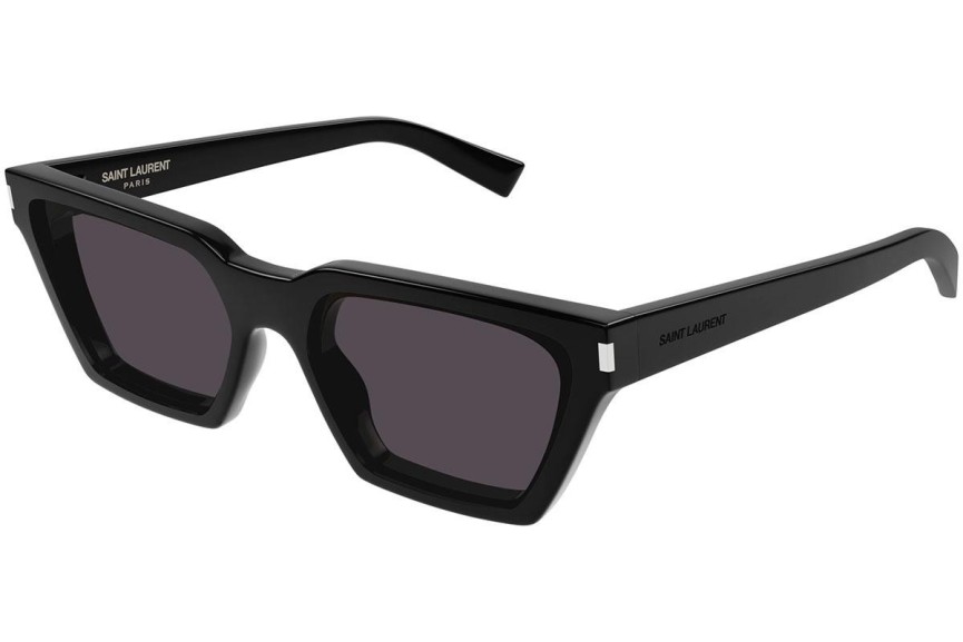 Sunčane naočale Saint Laurent SL633CALISTA 001 Cat Eye Crni