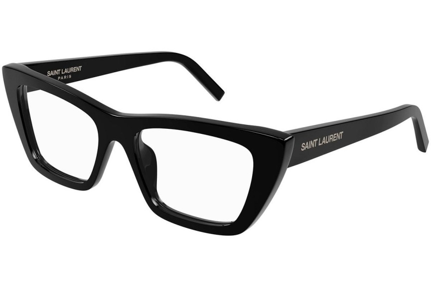 Naočale Saint Laurent SL276MICAOPT 003 Cat Eye Crni