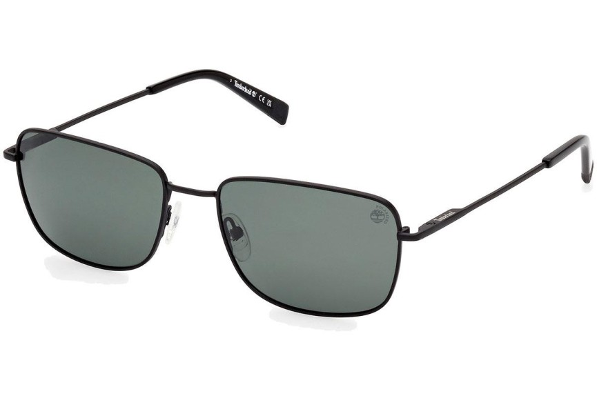 Sunčane naočale Timberland TB9338 02R Polarized Pravokutan Crni