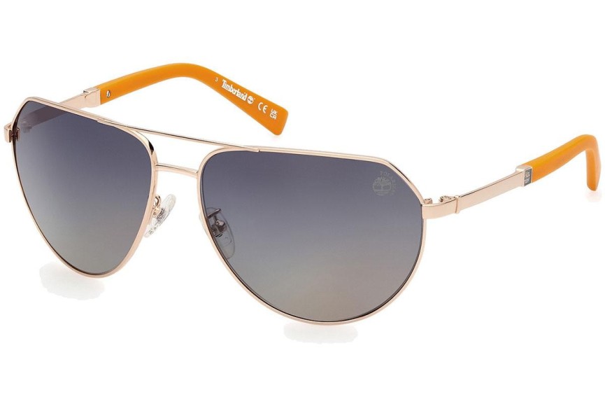 Sunčane naočale Timberland TB9340-H 32D Polarized Pilotski Zlatni