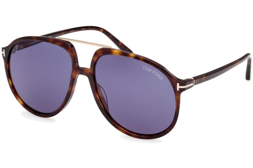 Sunčane naočale Tom Ford Archie FT1079 52V Pilotski Havana