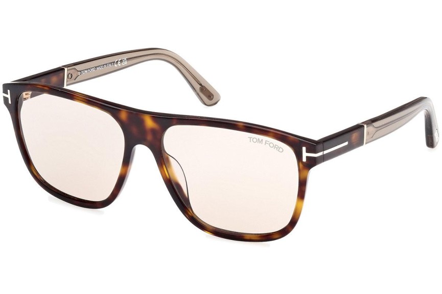 Sunčane naočale Tom Ford Frances FT1081 52E Kvadratni Havana