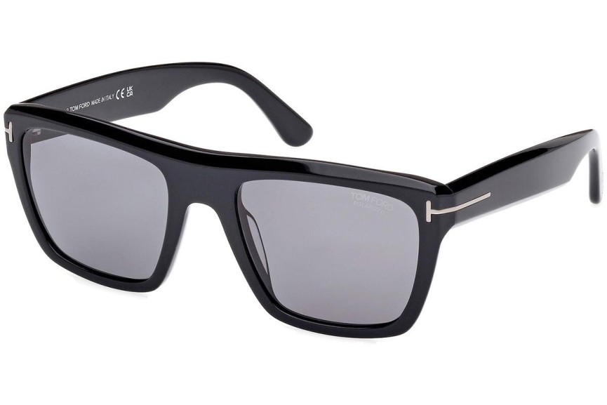 Sunčane naočale Tom Ford Alberto FT1077-N 01D Polarized Kvadratni Crni