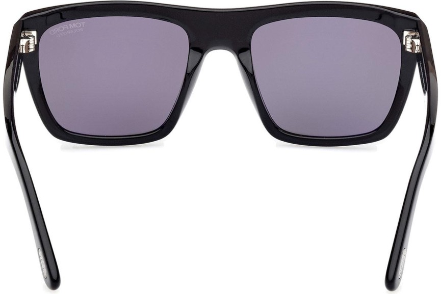 Sunčane naočale Tom Ford Alberto FT1077-N 01D Polarized Kvadratni Crni