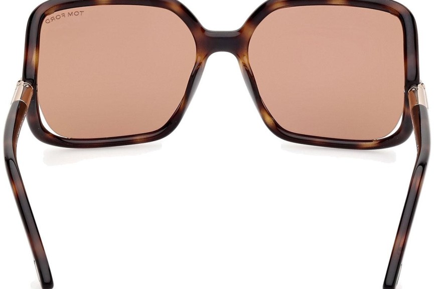 Sunčane naočale Tom Ford Solange-02 FT1089 52E Kvadratni Havana