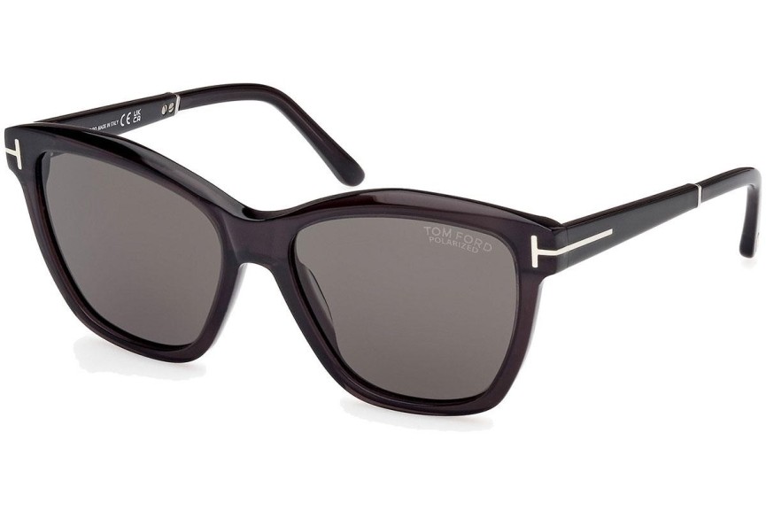 Sunčane naočale Tom Ford Lucia FT1087 05D Polarized Kvadratni Crni