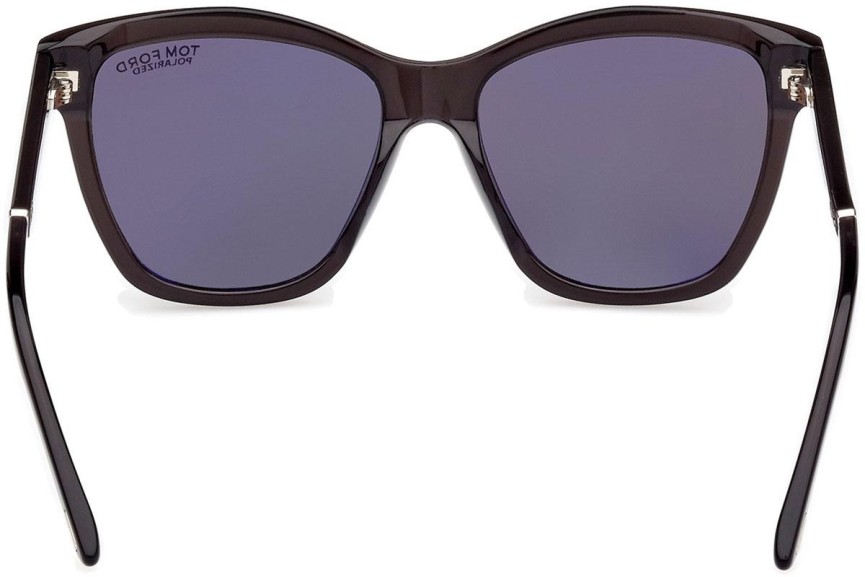 Sunčane naočale Tom Ford Lucia FT1087 05D Polarized Kvadratni Crni