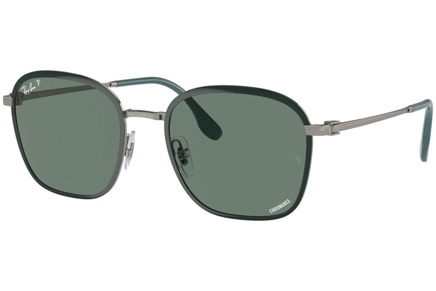 Sunčane naočale Ray-Ban RB3720 9264O9 Polarized Kvadratni Zeleni