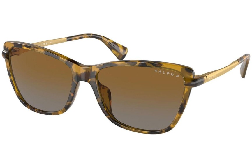 Sunčane naočale Ralph Lauren RA5308U 5836T5 Polarized Cat Eye Havana