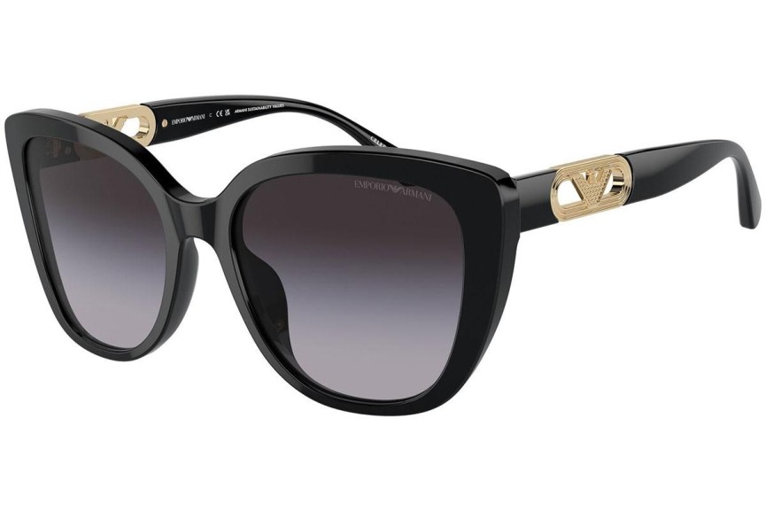 Sunčane naočale Emporio Armani EA4214U 53788G Cat Eye Crni