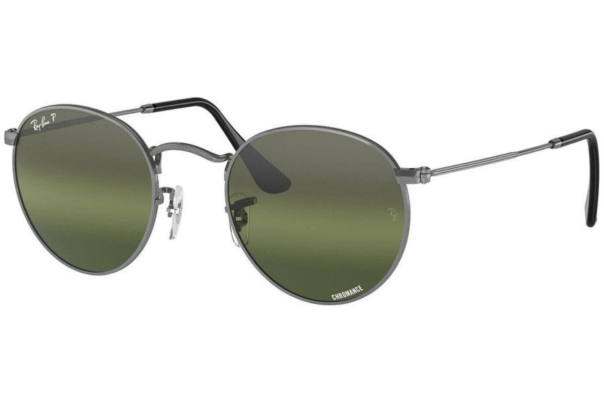 Sunčane naočale Ray-Ban Round Metal RB3447 004/G4 Polarized Okrugao Sivi