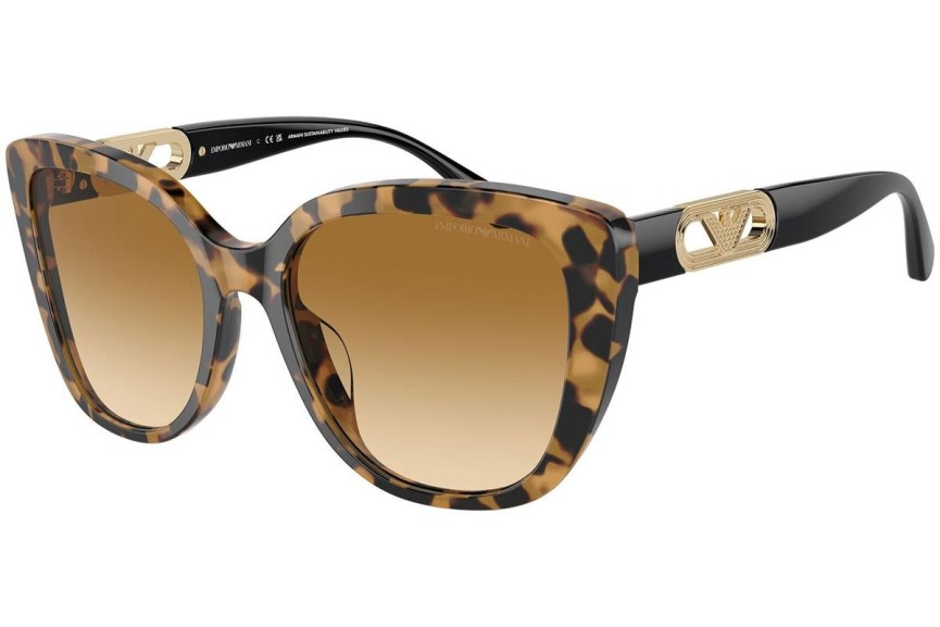 Sunčane naočale Emporio Armani EA4214U 60593B Cat Eye Havana