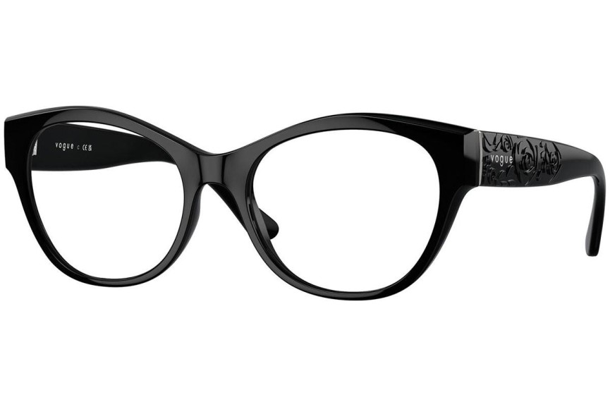 Naočale Vogue Eyewear VO5527 W44 Cat Eye Crni