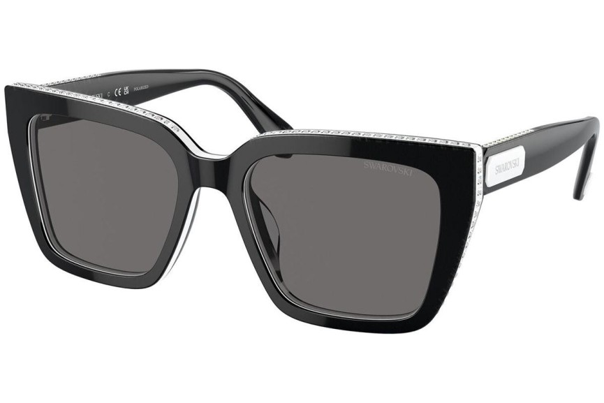 Sunčane naočale Swarovski SK6013 101581 Polarized Kvadratni Crni