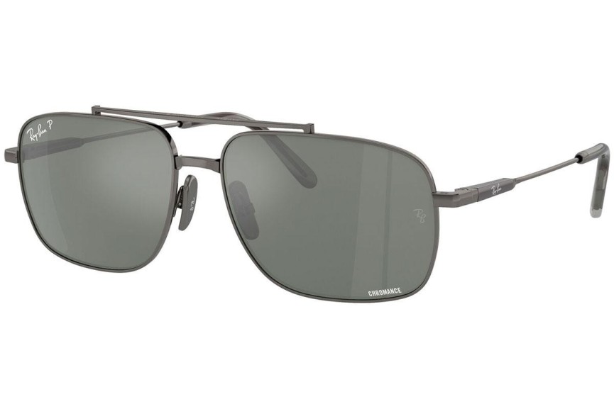 Sunčane naočale Ray-Ban Michael Titanium RB8096 165/GK Polarized Pravokutan Sivi