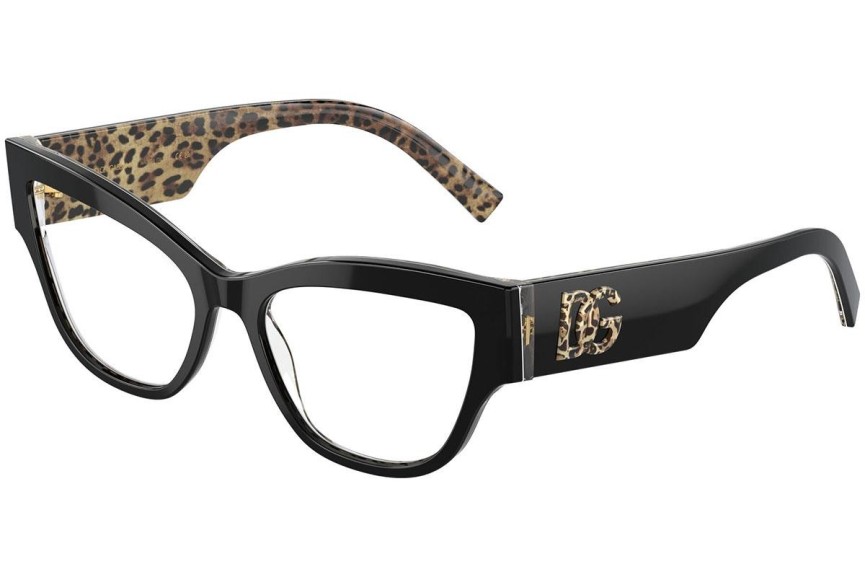 Naočale Dolce & Gabbana DG3378 3299 Cat Eye Crni