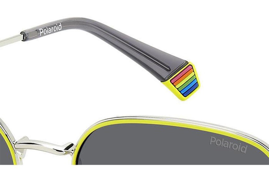 Sunčane naočale Polaroid PLD6214/S/X KU2/M9 Polarized Pravokutan Srebrni