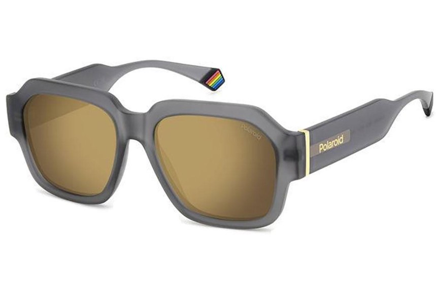 Sunčane naočale Polaroid PLD6212/S/X RIW/LM Polarized Pravokutan Sivi