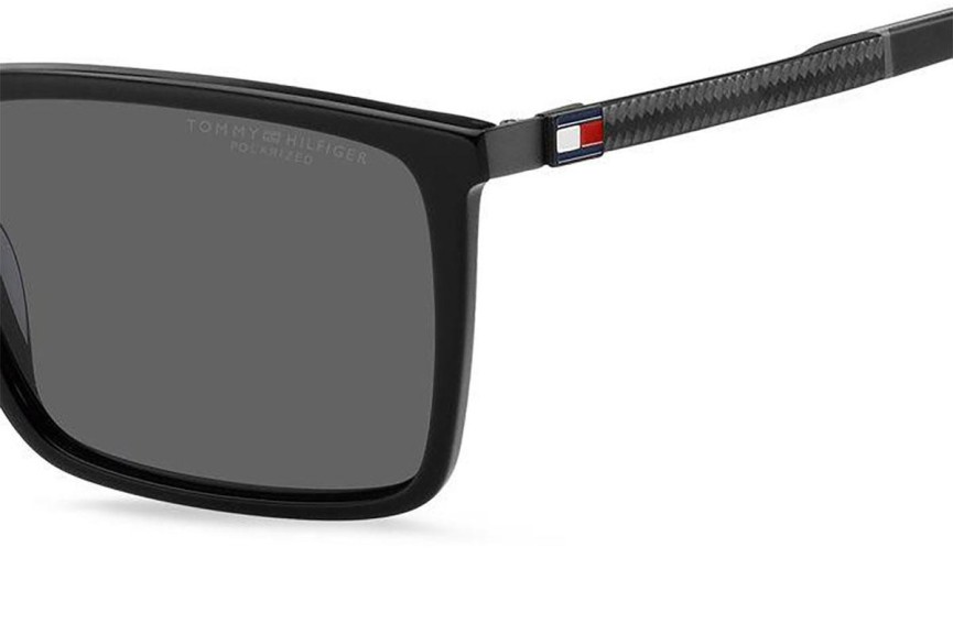 Sunčane naočale Tommy Hilfiger TH2077/S 807/M9 Polarized Pravokutan Crni