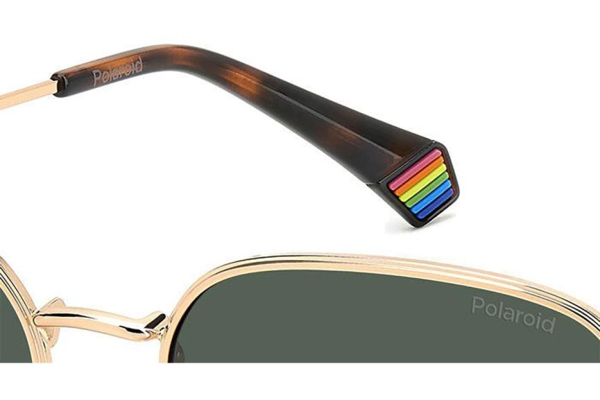 Sunčane naočale Polaroid PLD6214/S/X DDB/UC Polarized Pravokutan Zlatni