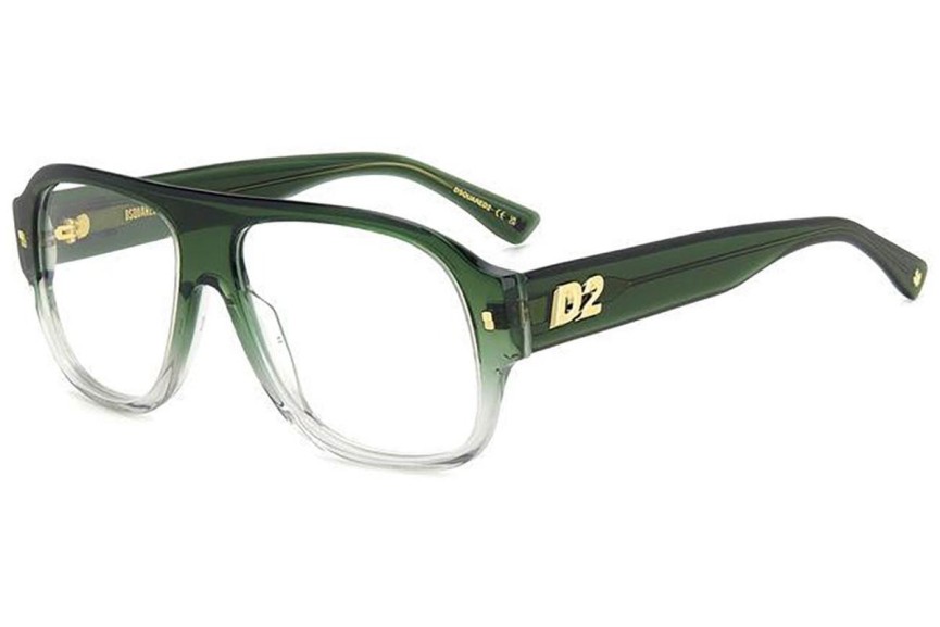 Naočale Dsquared2 D20125 1ED Flat Top Zeleni