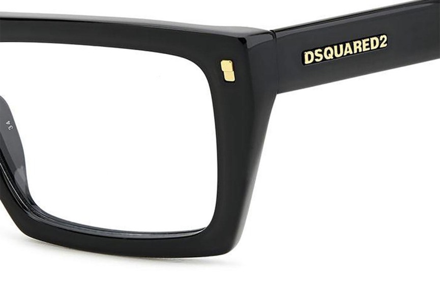 Naočale Dsquared2 D20130 807 Flat Top Crni