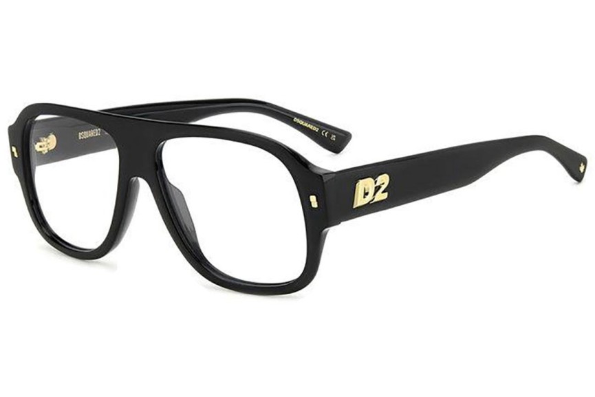 Naočale Dsquared2 D20125 807 Flat Top Crni