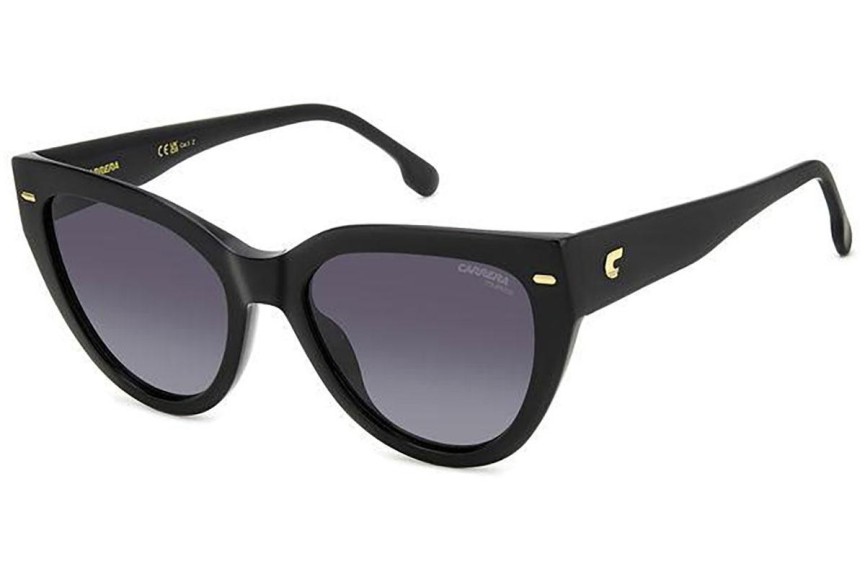 Sunčane naočale Carrera CARRERA3017/S 807/WJ Polarized Cat Eye Crni