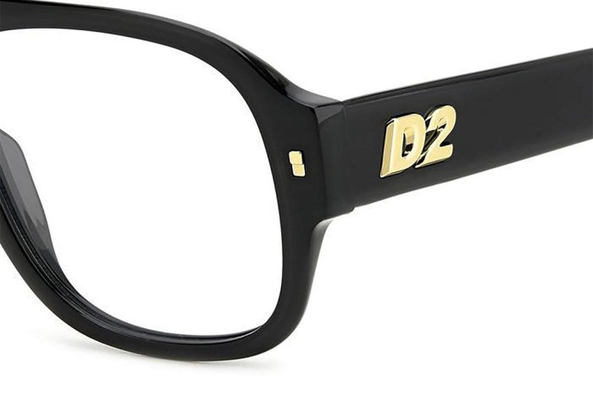 Naočale Dsquared2 D20125 807 Flat Top Crni