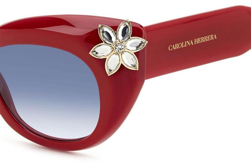 Sunčane naočale Carolina Herrera HER0215/S C9A/08 Cat Eye Crveni