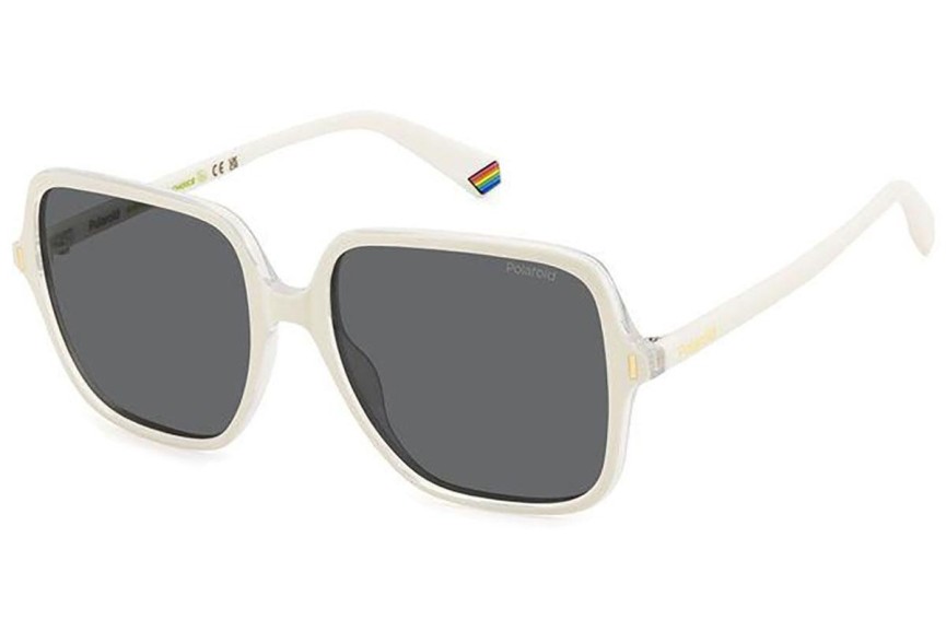 Sunčane naočale Polaroid PLD6219/S VK6/M9 Polarized Kvadratni Bijeli