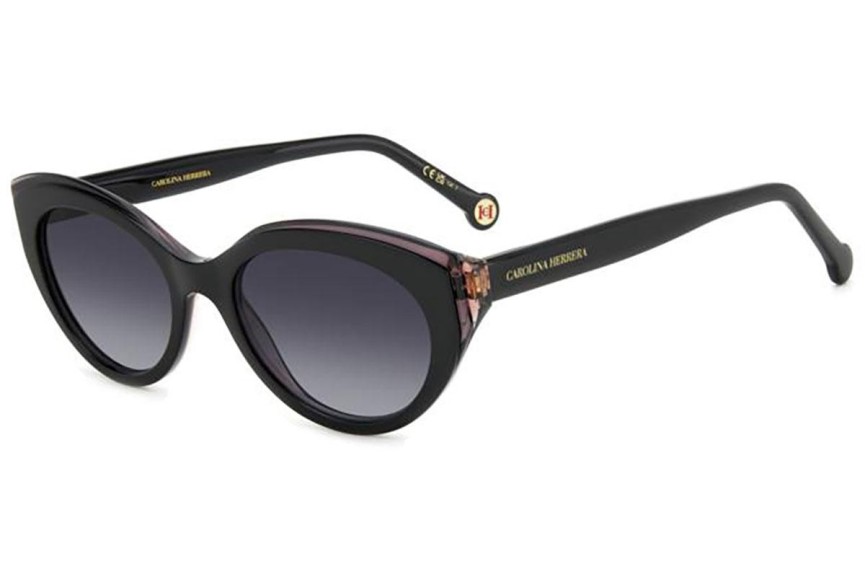 Sunčane naočale Carolina Herrera HER0250/S 807/9O Cat Eye Crni