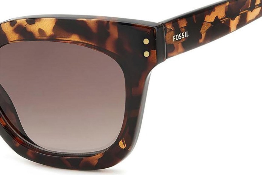 Sunčane naočale Fossil FOS3153/G/S 086/HA Cat Eye Havana