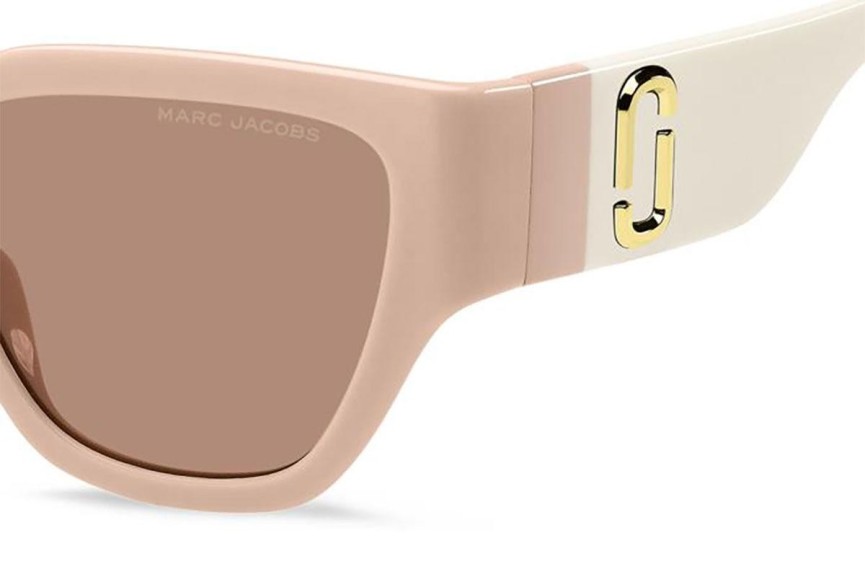 Sunčane naočale Marc Jacobs MARC724/S FWM/4S Pravokutan Ružičasti