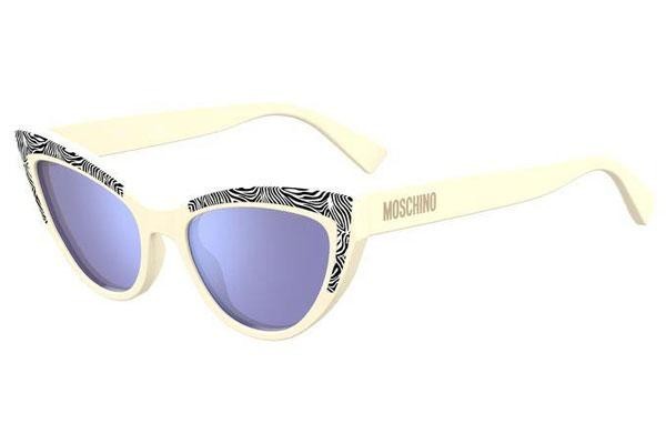 Sunčane naočale Moschino MOS094/S SZJ/35 Cat Eye Bijeli