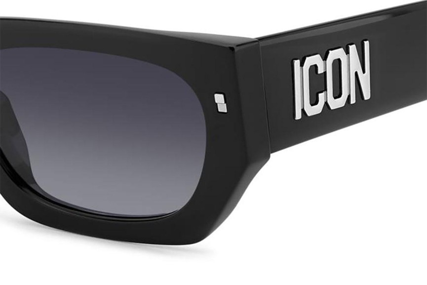 Sunčane naočale Dsquared2 ICON0017/S 807/9O Pravokutan Crni