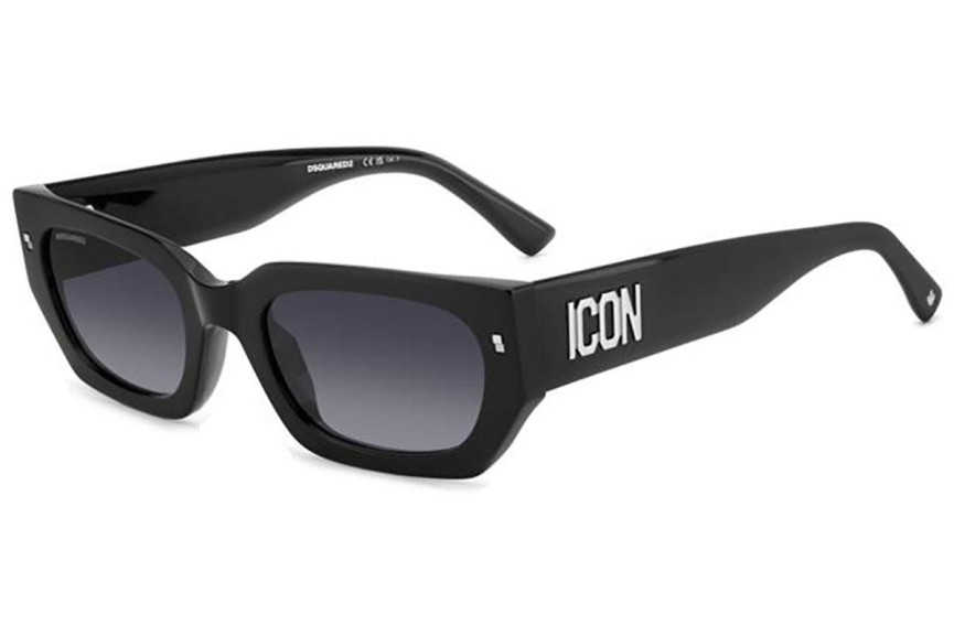 Sunčane naočale Dsquared2 ICON0017/S 807/9O Pravokutan Crni