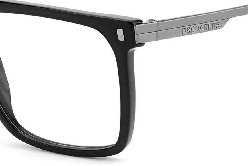 Naočale Dsquared2 D20122 ANS Flat Top Crni