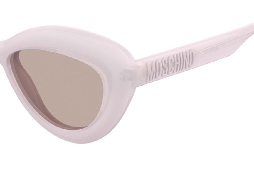 Sunčane naočale Moschino MOS163/S 35J/U1 Cat Eye Ružičasti