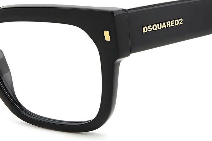 Naočale Dsquared2 D20129 807 Pravokutan Crni