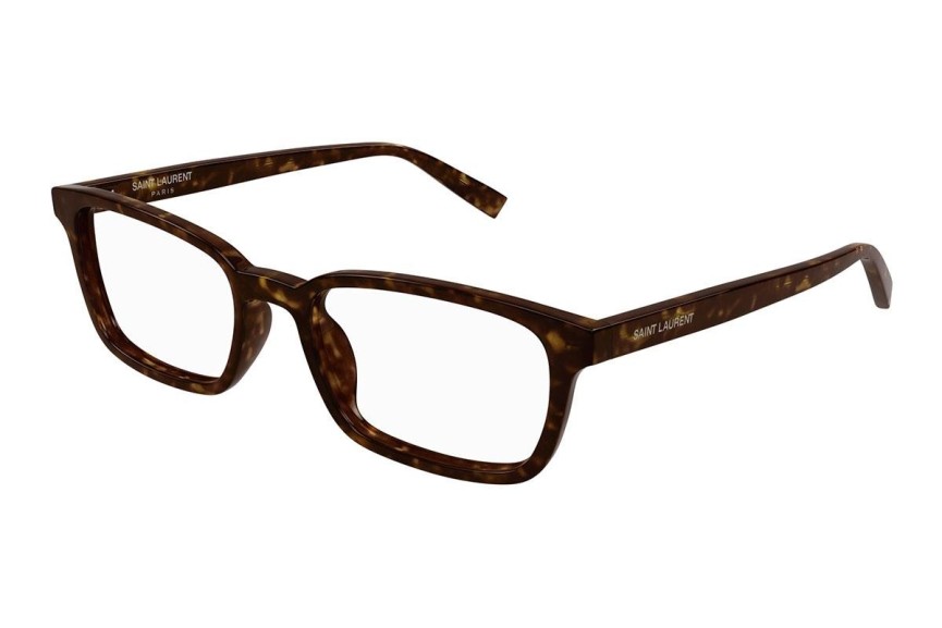 Naočale Saint Laurent SL671 002 Kvadratni Havana