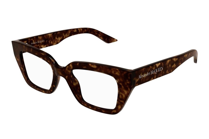 Naočale Alexander McQueen AM0453O 002 Cat Eye Havana