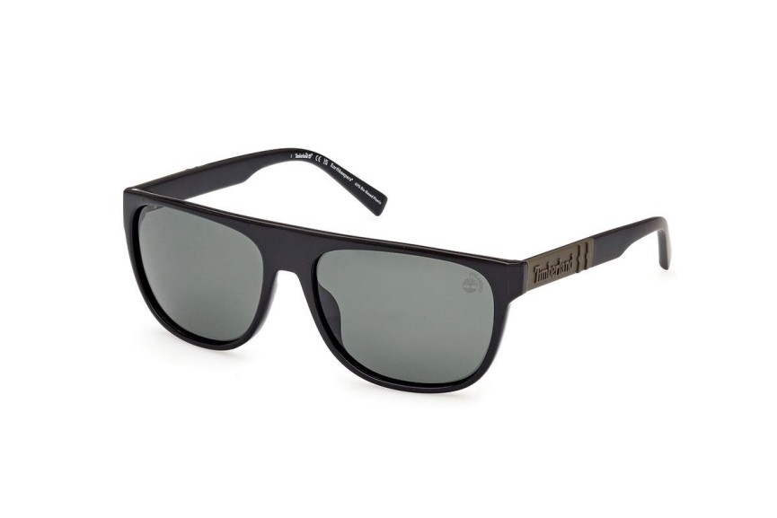 Sunčane naočale Timberland TB00004 01R Polarized Kvadratni Crni