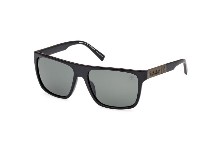 Sunčane naočale Timberland TB00005 01R Polarized Kvadratni Crni