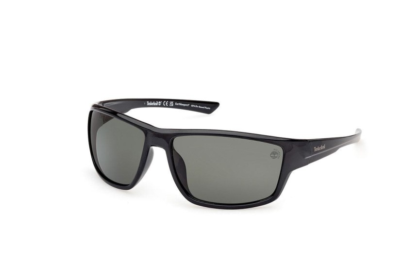 Sunčane naočale Timberland TB00003 01R Polarized Pravokutan Crni