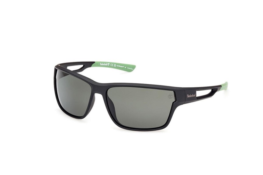 Sunčane naočale Timberland TB00001 02R Polarized Pravokutan Crni