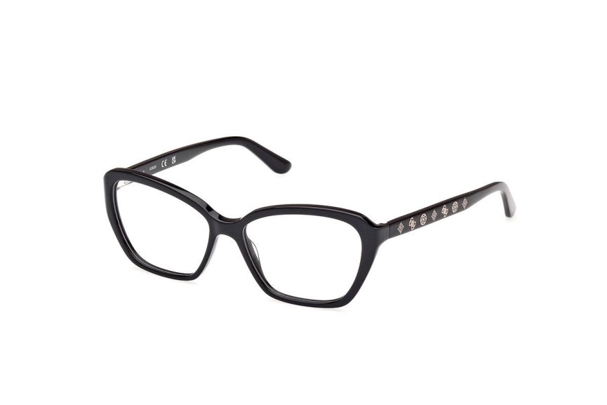 Naočale Guess GU50115 001 Cat Eye Crni