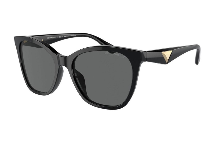 Sunčane naočale Emporio Armani EA4222U 501787 Cat Eye Crni