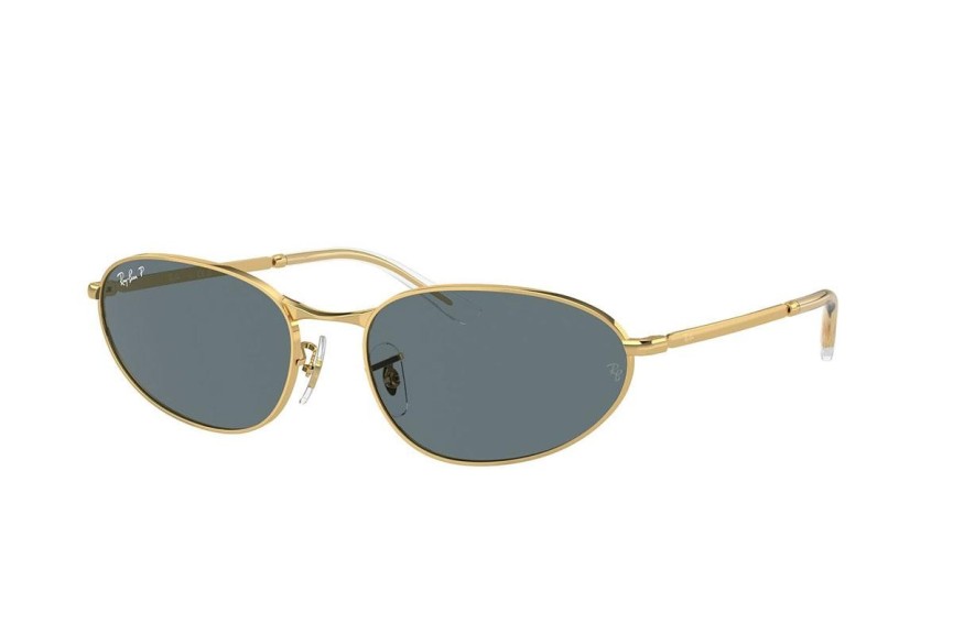 Sunčane naočale Ray-Ban RB3734 001/3R Polarized Ovalni Zlatni