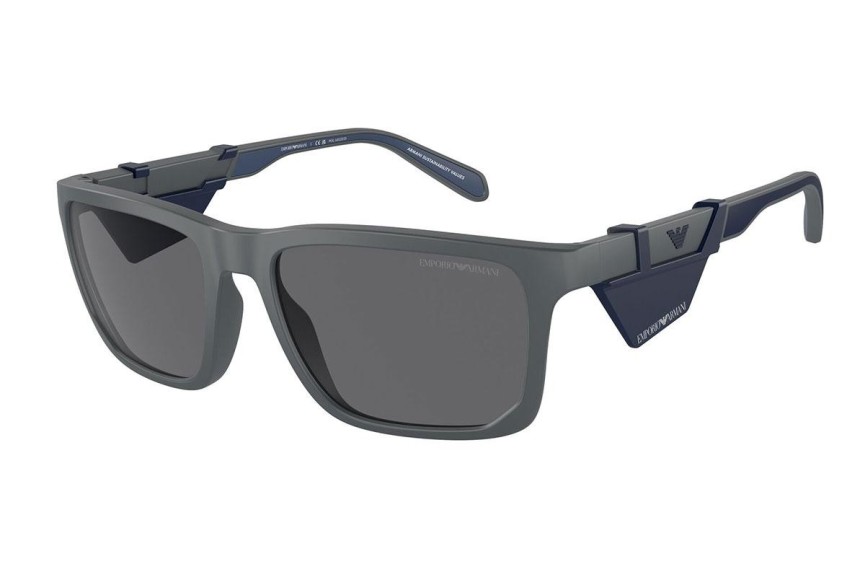 Sunčane naočale Emporio Armani EA4219 610387 Polarized Kvadratni Sivi